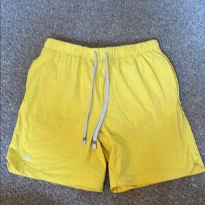 FABLETICS Bright Yellow Drawstring Athletic Shorts